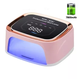  SUN S10 professzionális UV/LED körmös lámpa – 108W, pink, újratölthető kivitelben
