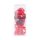 Művirág - szegfűcsokor dobozban - vörös - 24 cm