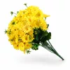 Mű krizantém csokor 45 cm – 18 szálas sárga dekor virágcsokor lakásdekorációhoz