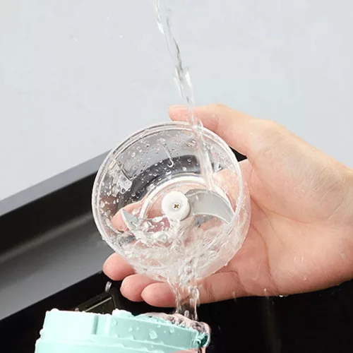 Mini USB tölthető elektromos fokhagyma és zöldségaprító 250ml - Kék