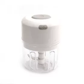   Mini USB tölthető elektromos fokhagyma és zöldségaprító 250ml - Fehér