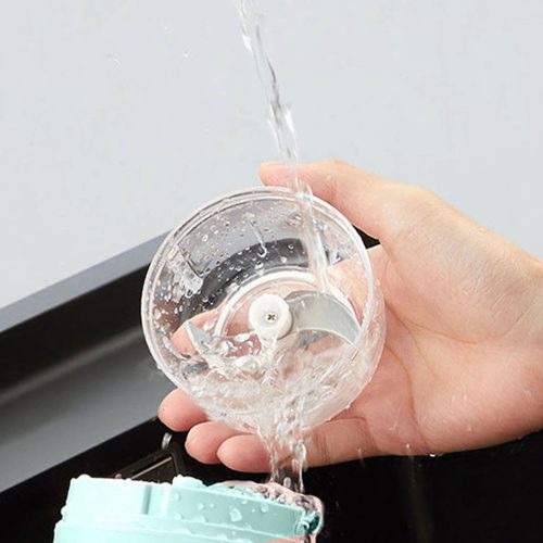 Mini USB tölthető elektromos fokhagyma és zöldségaprító 250ml - Fehér