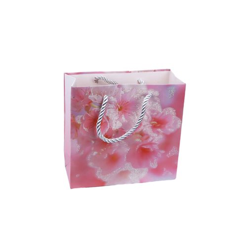 15 x 15 cm parfümös dísztasak rózsaszín virágos - 3