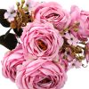 Rózsacsokor mű rózsákból 7 szálas 50 cm - rózsaszín