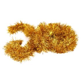 Karácsonyi arany színű boa 200 cm hosszú, 11 cm széles