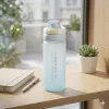 550 ml-es szívószálas sport kulacs – BPA-mentes ivópalack, kék-fehér