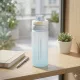 550 ml-es szívószálas sport kulacs – BPA-mentes ivópalack, kék-fehér
