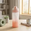 550 ml-es szívószálas sport kulacs – BPA-mentes ivópalack, rózsaszín-fehér