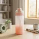 550 ml-es szívószálas sport kulacs – BPA-mentes ivópalack, rózsaszín-fehér