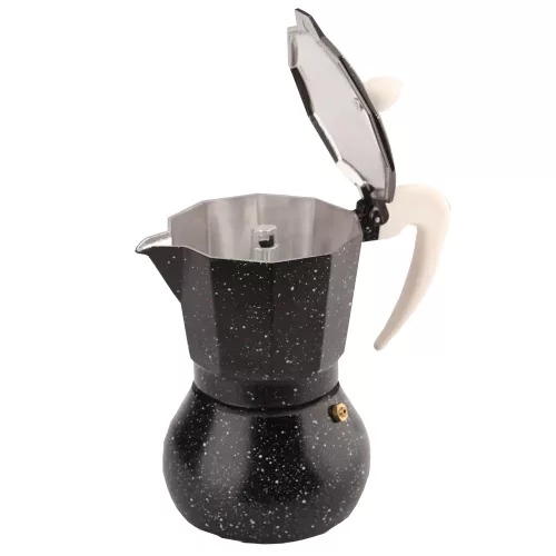 Kotyogós kávéfőző 3 személyes - fekete