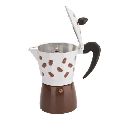 Kotyogós kávéfőző 6 személyes - kávészem mintás