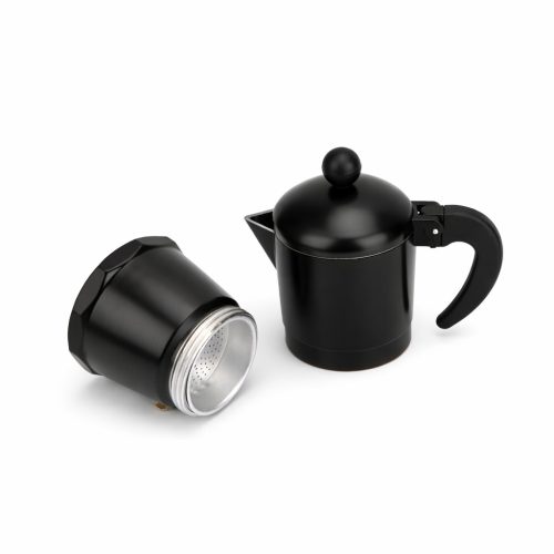 Kotyogós kávéfőző 2 személyes – fekete, klasszikus olasz eszpresszó kávéfőző otthonra