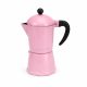 Kotyogós kávéfőző 6 személyes – rózsaszín, klasszikus olasz eszpresszó kávéfőző otthonra