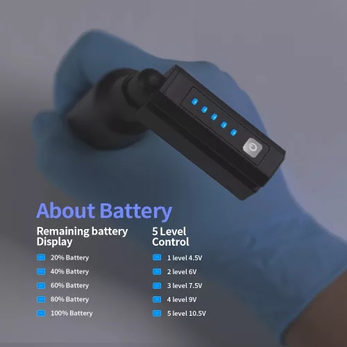 Vezeték nélküli Akkumulátoros Tetováló Toll Készlet, Tűpatronokkal, Kézitáskával és Kesztyűvel - TB1007P199