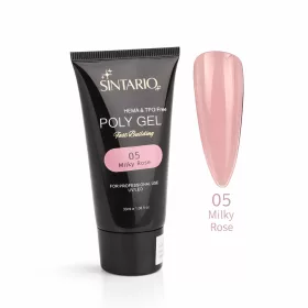   SINTARIO Poly Gel 05 Milky Rose – tejes rózsaszín építő zselé körömhosszabbításhoz, HEMA & TPO mentes