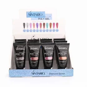   SINTARIO Professzionális Poly Gel Körömépítéshez – 05 Lav Sparkle | HEMA & TPO mentes UV/LED műköröm építő zselé 30ml
