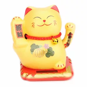 Napenergiával Működő Arany Maneki Neko Integető cica