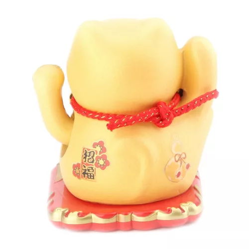 Napenergiával Működő Arany Maneki Neko Integető cica