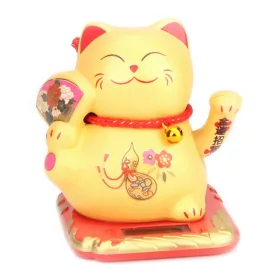 Napenergiával Működő Arany Maneki Neko Integető cica