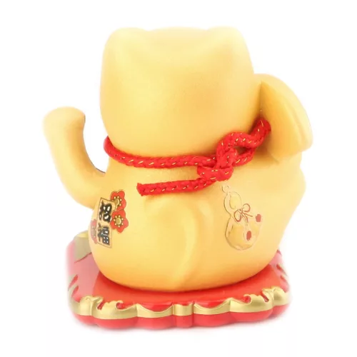 Napenergiával Működő Arany Maneki Neko Integető cica