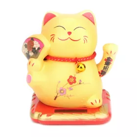 Napenergiával Működő Arany Maneki Neko Integető cica