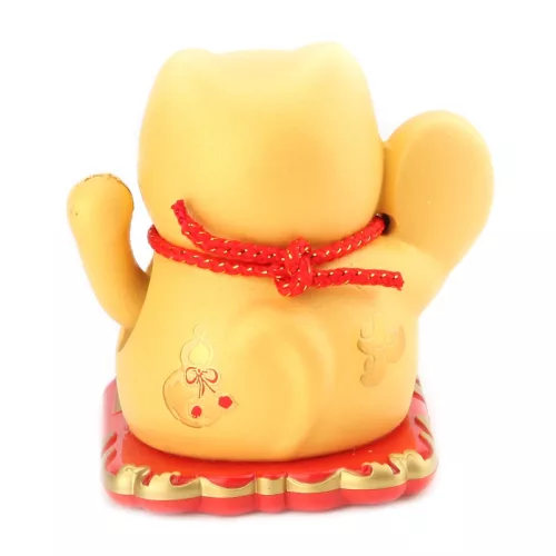 Napenergiával Működő Arany Maneki Neko Integető cica