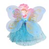 Pillangó/tündér farsangi jelmez kislánynak - kék -50 cm