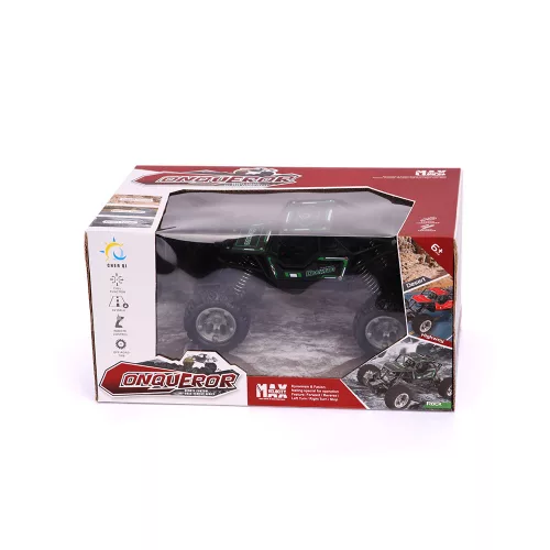 Conqueror homokfutó piros 20 cm x 13 x 9 cm - lengéscsillapítós távirányítós autó - fekete
