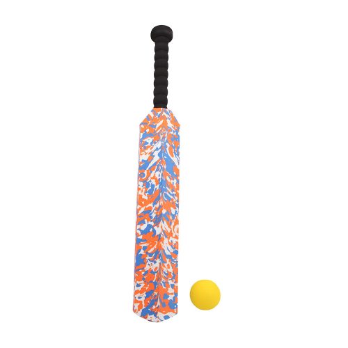61 cm műanyag angol krikett ütő, sárga műanyag labdával - több színben