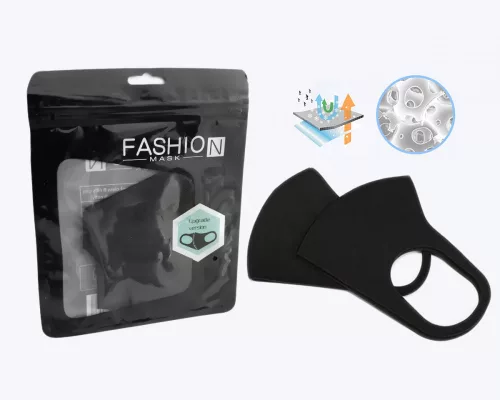 FASHION - MOSHATÓ ARC MASZK - FEKETE