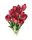 Tulipán csokor élethű növény, 12 szálas – Piros