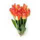 Tulipán csokor élethű növény, 12 szálas – Narancssárga