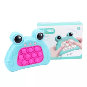   Pop It antistressz játék - Béka formájú, hanggal és memória funkcióval, pink