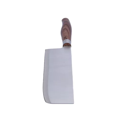 Barna nyelű bárd szerű daraboló konyhakés, 32 cm - teljes hossz, penge: 18 cm x 6,5 cm