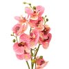 Mű Orchidea kerámia kaspóban 50 cm - vörös