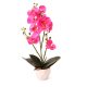 Mű Orchidea kerámia kaspóban 50 cm - pink