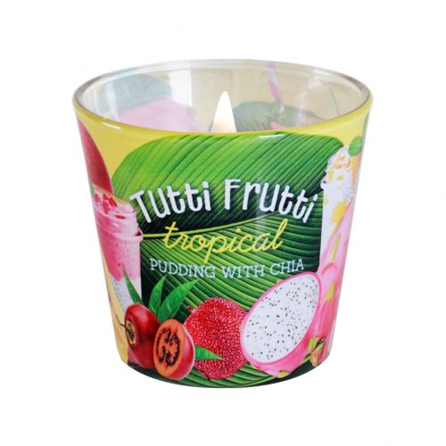 Illatgyertya pohárban 115g, Tutti Frutti Tropical chia pudding