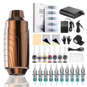  TBQ32P162 - Tetováló Gép Szett Tetováló Tollal És Tartozékaival - Arany színu