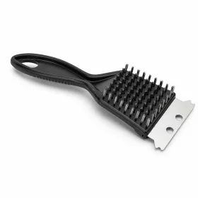   Grill tisztító kefe kaparóval 20,5 cm – rozsdamentes BBQ rácstisztító kefe