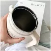 SITARAYURI Coffee thermo bögre szívószállal és füllel – 1 liter, türkiz