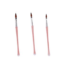 Műköröm építő ecset 3 darabos szett 17,5 cm