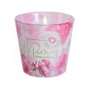 Illatgyertya pohárban 115g, Floral Aromas Powder pink