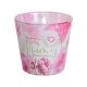 Illatgyertya pohárban 115g, Floral Aromas Powder pink