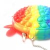 Popit táska Szilikon Push Bubble Sensory Bag Stressz Relief Fidget Játék Sokszínű