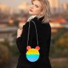 Popit táska Szilikon Push Bubble Sensory Bag Stressz Relief Fidget Játék Sokszínű