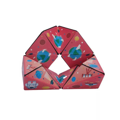 3D Mágneses Varázskockák - rozsaszín űrhajós