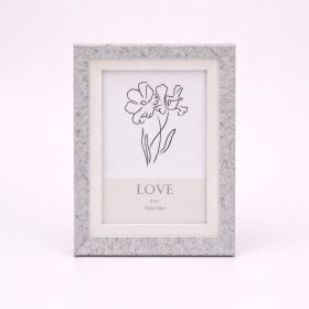   Modern képkeret 20×25 cm – 13×18 cm fotóhoz, szürke gránit kő mintás kivitelben