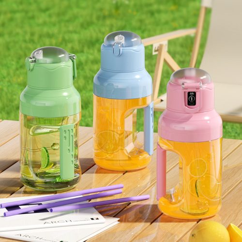 Hordozható USB Turmixgép 1500 ml – Nagy Kapacitású Smoothie és Juice Mixer, Kék