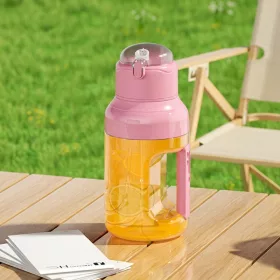   Hordozható USB Turmixgép 1500 ml – Nagy Kapacitású Smoothie és Juice Mixer, Rózsaszín
