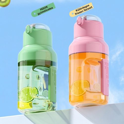 Hordozható USB Turmixgép 1500 ml – Nagy Kapacitású Smoothie és Juice Mixer, Rózsaszín